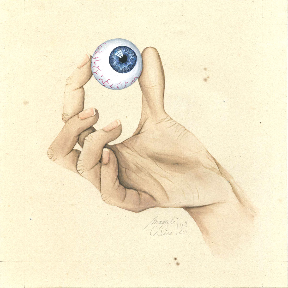 Entre 4 yeux – III | 2020 <br/>15 x 15 cm