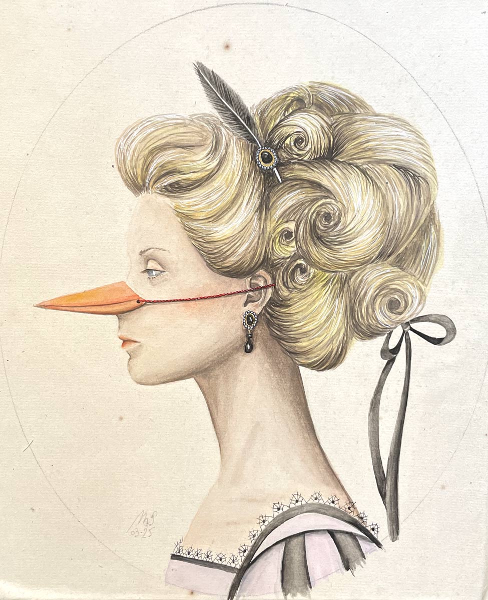 La Martine-Pêcheuse | 2025 | 23 x 20 cm