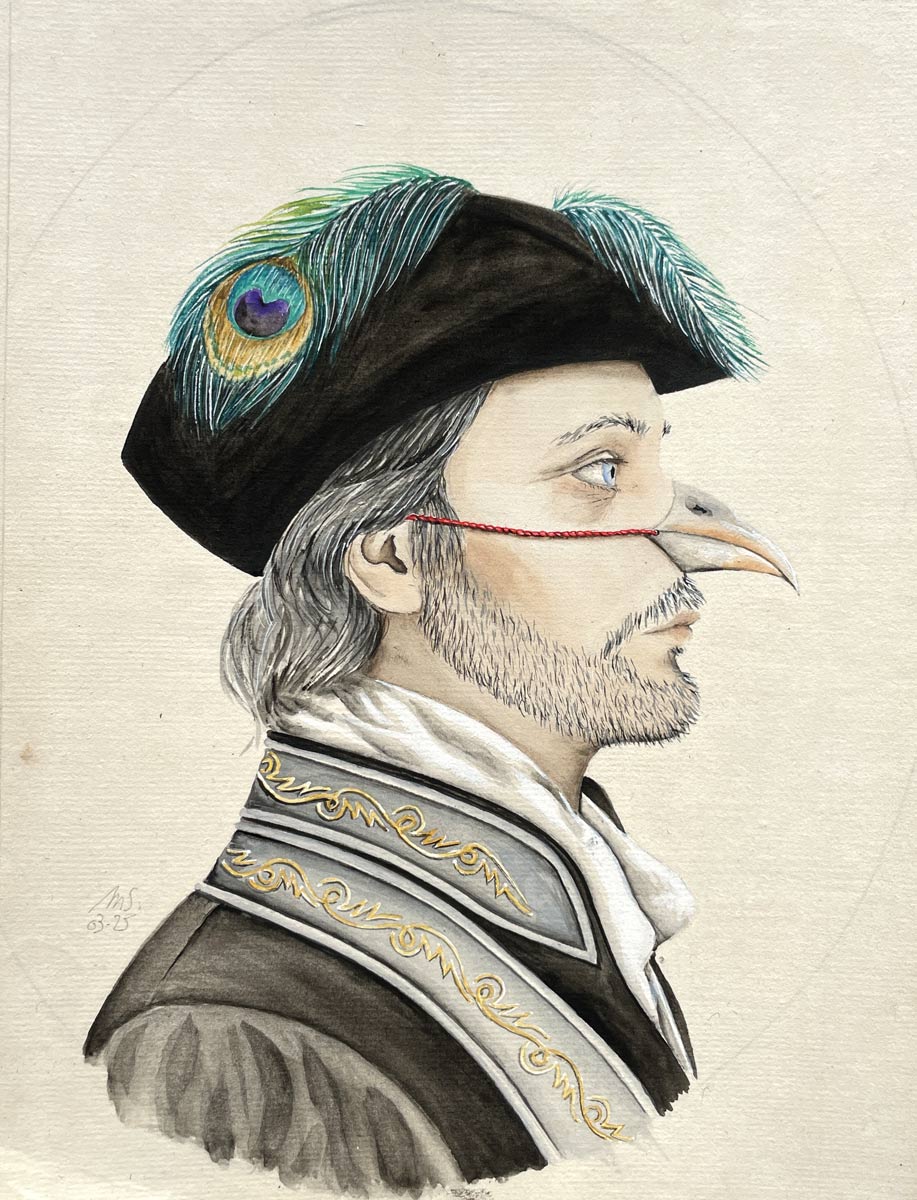 Le Paon | 2025 | 23 x 20 cm